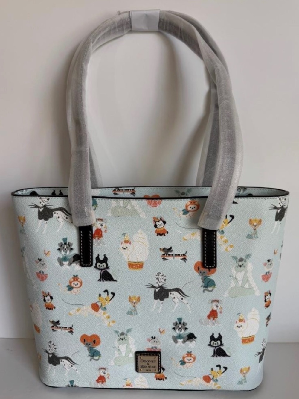 Dooney & Burke Disney Tote Halloween Cats and Dogs NWT
